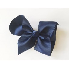 "Isabelle" grande clip bow - French Navy